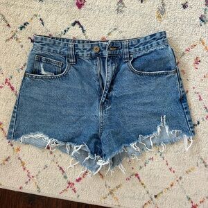 cotton on dark wash jean shorts size 6